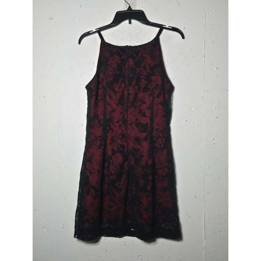 Whimsigoth‎ Vamp Witchy Mini Dress 9 Y2K Lace Dark Floral Romantic 90s Grunge - Picture 3 of 12